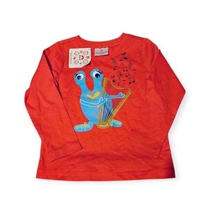 NWT Hanna Andersson Long Sleeve Graphic "Harp" Tee, Size 4